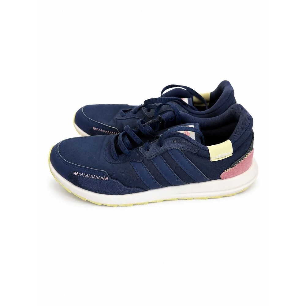 Adidas EG4215 Womens Navy Blue Retro Runner Sneakers Size 7